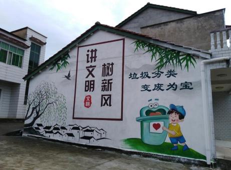 柳城墙绘是现在流行的墙体广告